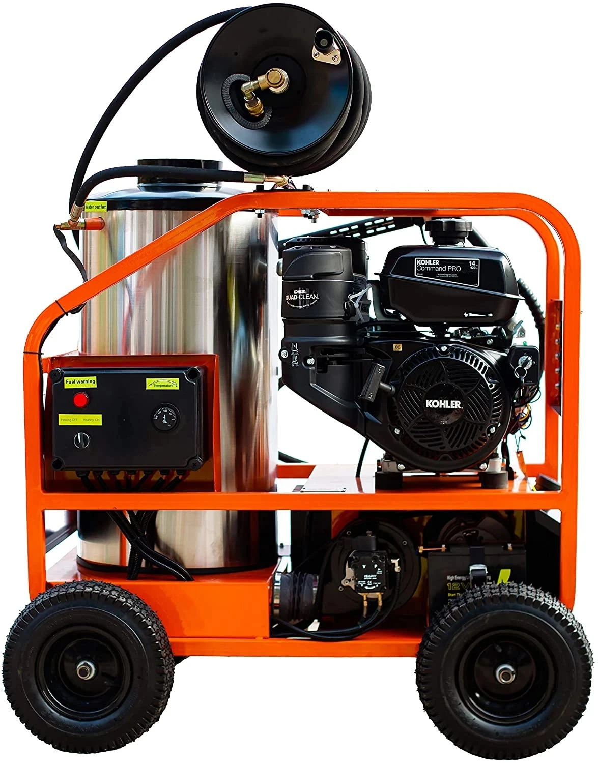 24HP/350BAR/5000PSI горячая вода пароочиститель высокого давления с катушкой для шланга 2022 распродажа