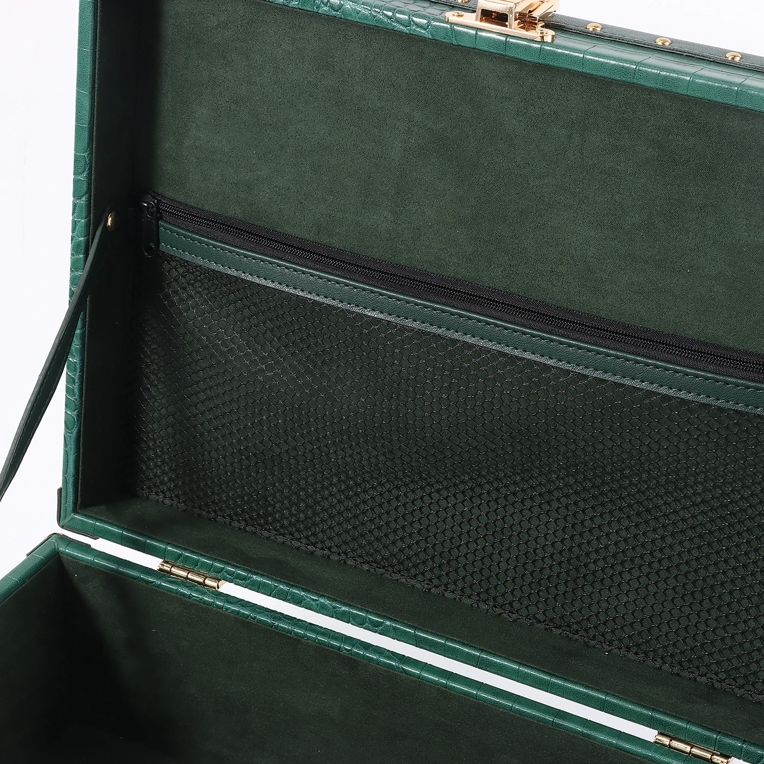 13-Inch Crocodile Grain PU Leather Luxury Custom Suitcases Unisex Travel Bags and Luggage Sets with Carry Luggage Case