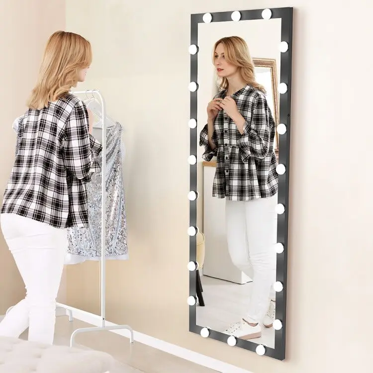 BEAUTME Led Full Length Large Size Vanity hollywood Dressing Standing Light Body Mirror with