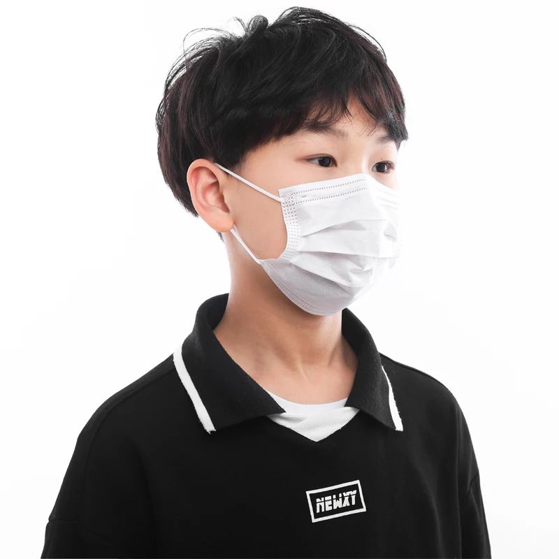 kids Non Woven Children 12.5cmx8.5cm/14.5cmx9.5cm Cartoon Printing Face Mask 3 ply disposable facemask