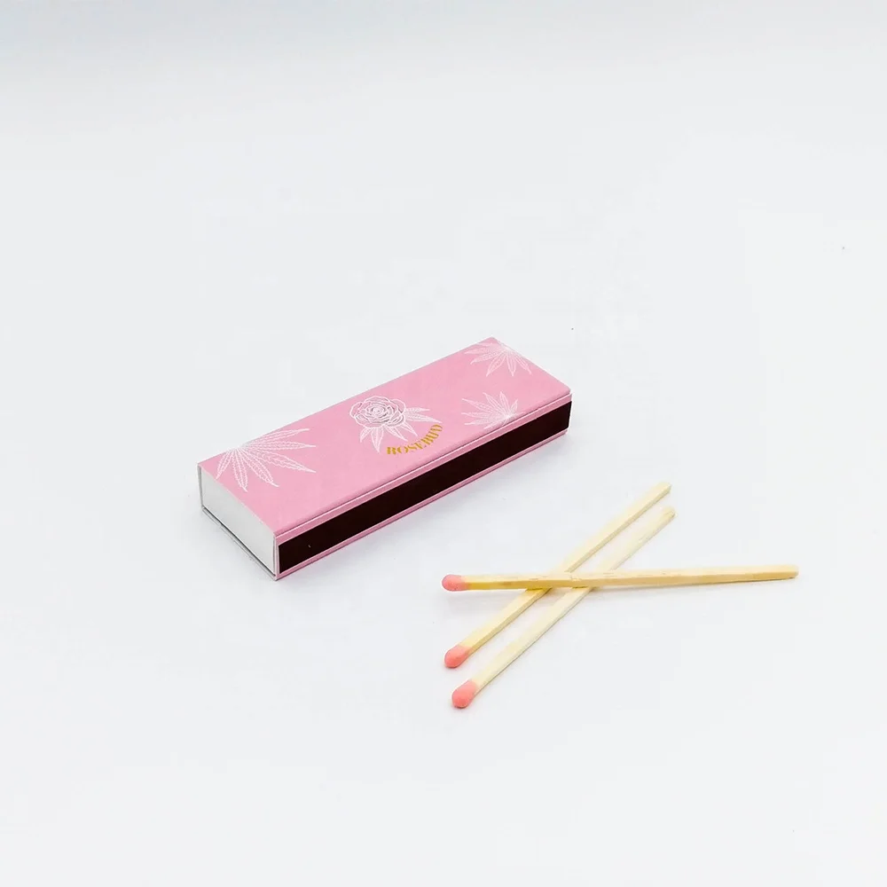 Matchbox Cheap Bulk Safety Matches Custom Wholesale Safety Pink Wood Matches natural matches