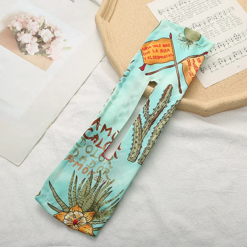 Hot sale new fashion hair styling tool statement colorful flower printing twist deft bun maker butterfly