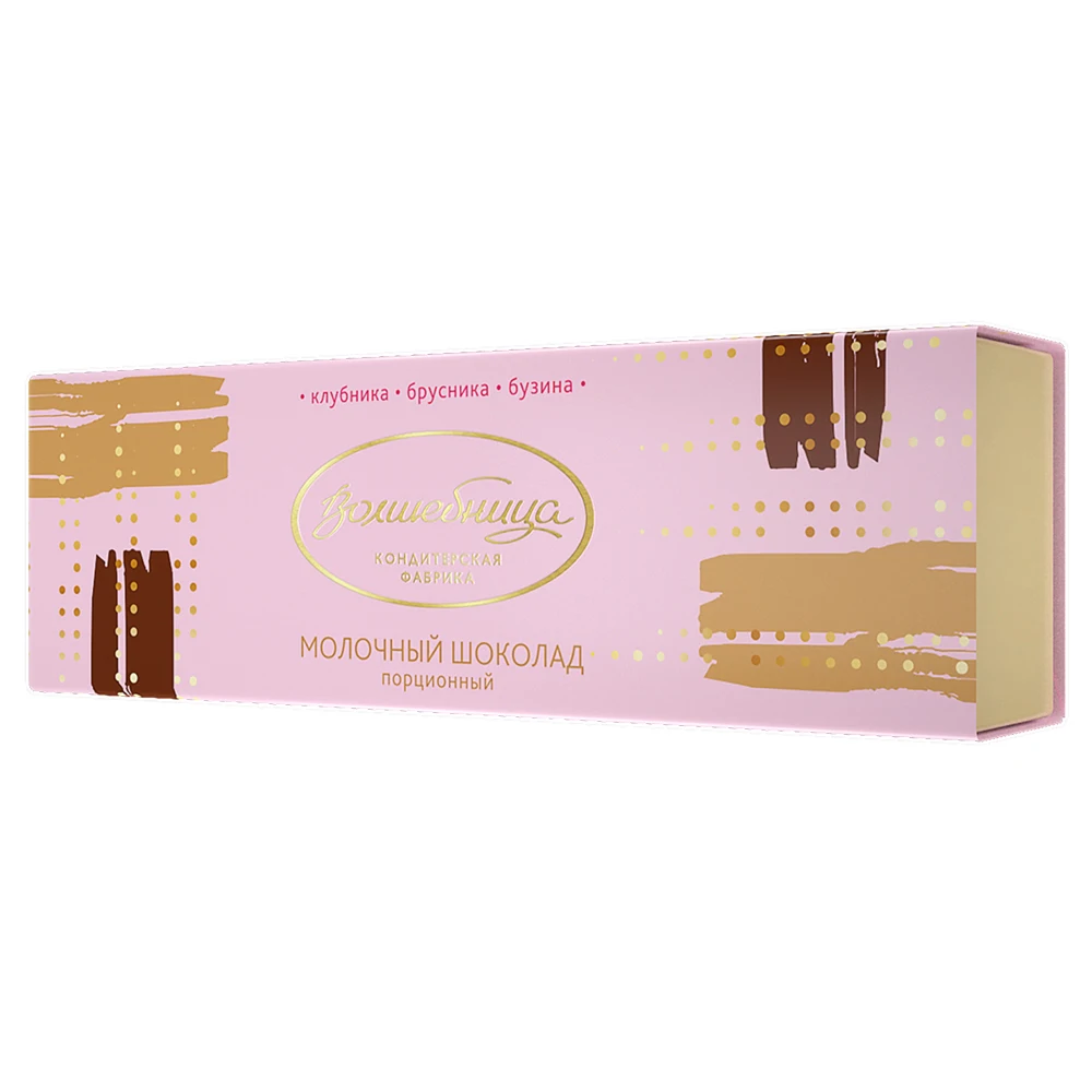 Volshebnitsa Portioned chocolate with toppings (strawberry, lingonberry, elderberry)