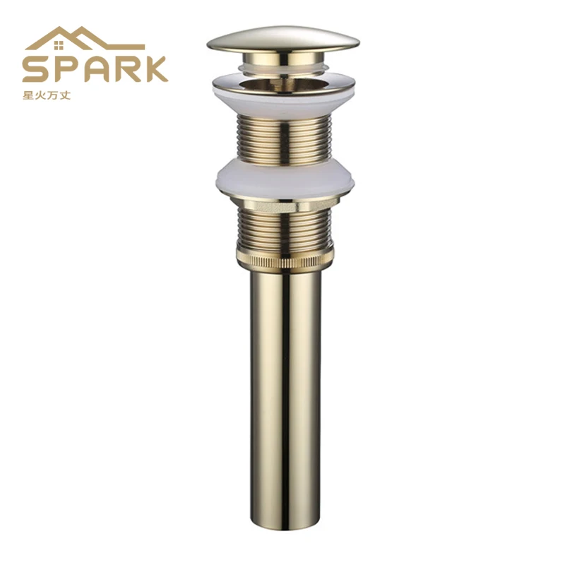 Bathroom Brass Pop Up Click Clack Sink Drainer Waste Kits Drain Stopper