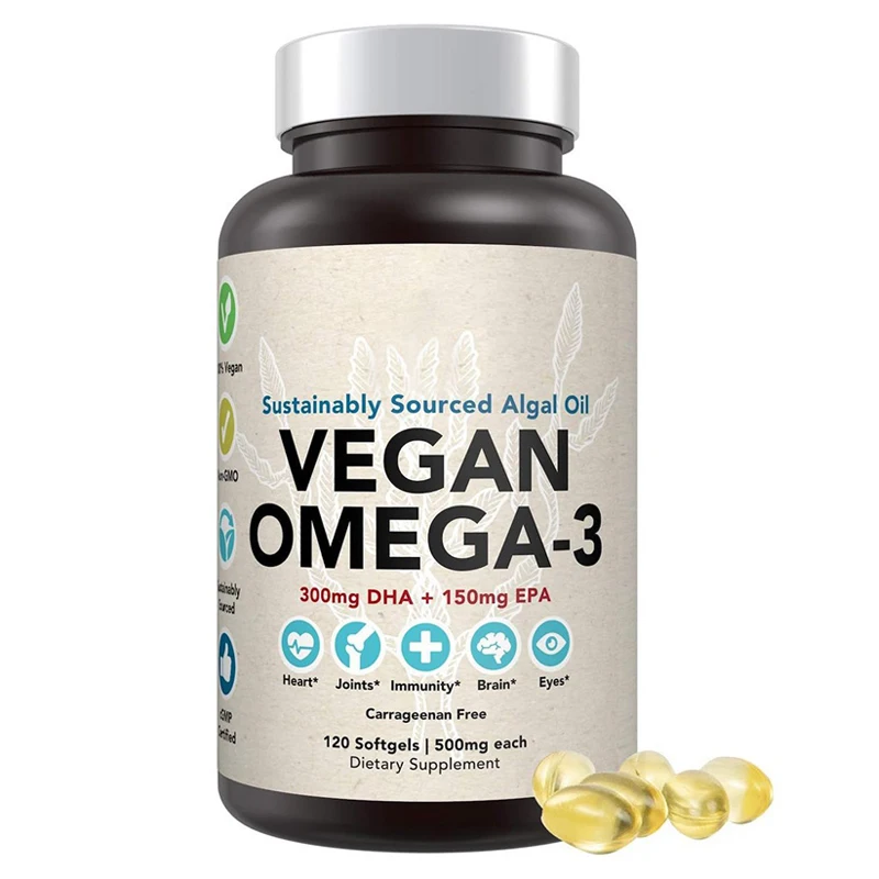 Оптовая продажа OEM DHA масло водорослей веганский порошок поставщик софтгеля EPA Omega-3 (EPA:DHA 10:40)