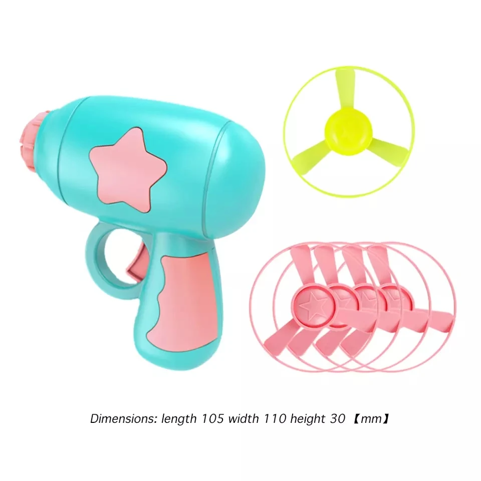 Pet Interactive Toys Flying Saucer Gun Luminous Flying Bamboo Dragonfly Training Play Pet Cats Dogs Exercise Toys
