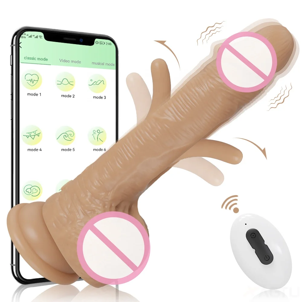 Hot Selling APP Remote Control Liquid Silicone Dildos Patting Vibrator Sex Toys for Women Masturbators Female Adult Toy