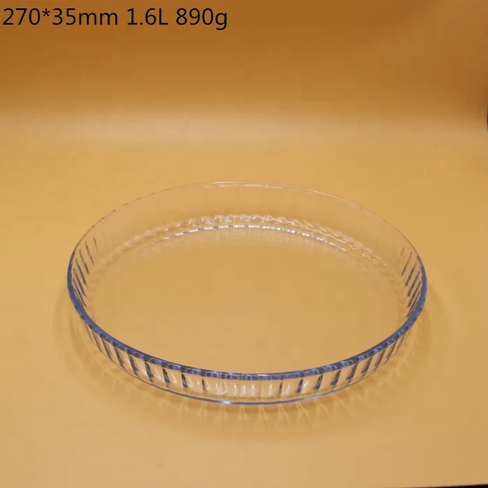Microwave Oven Bakeware Wholesale Bread  Pie  Glass Baking Tray
