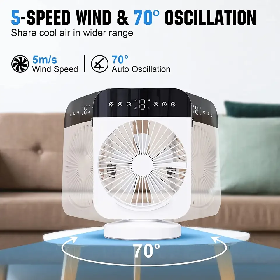 Hot Sales Portable Mini Desktop Summer Air Conditioner Small Air Cooler Popular 4 Speed Electric Usb Mini Air Cooler