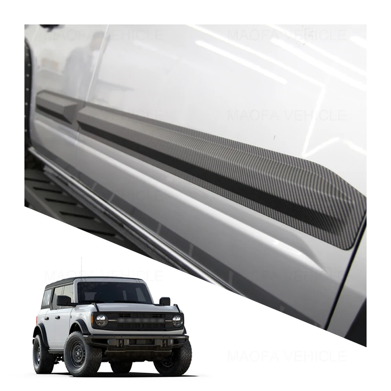 2022 2023 Car accessories side anti-collision strip Body Side Molding Trim Door Protector for Ford Bronco 4-Door accessories