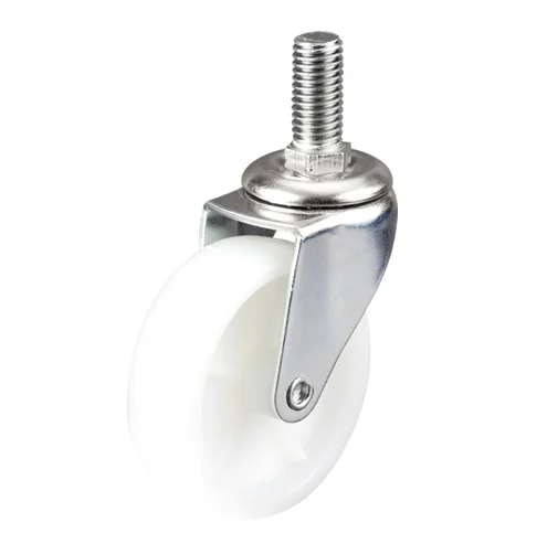 
3 inch Furniture Plastic Swivel Threaded Stem Caster With PU Wheel 