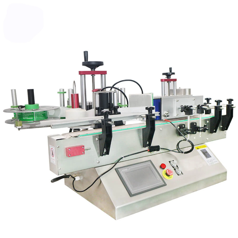 High Precision Semi automatic flat labeling machine plane for Square box SD Card