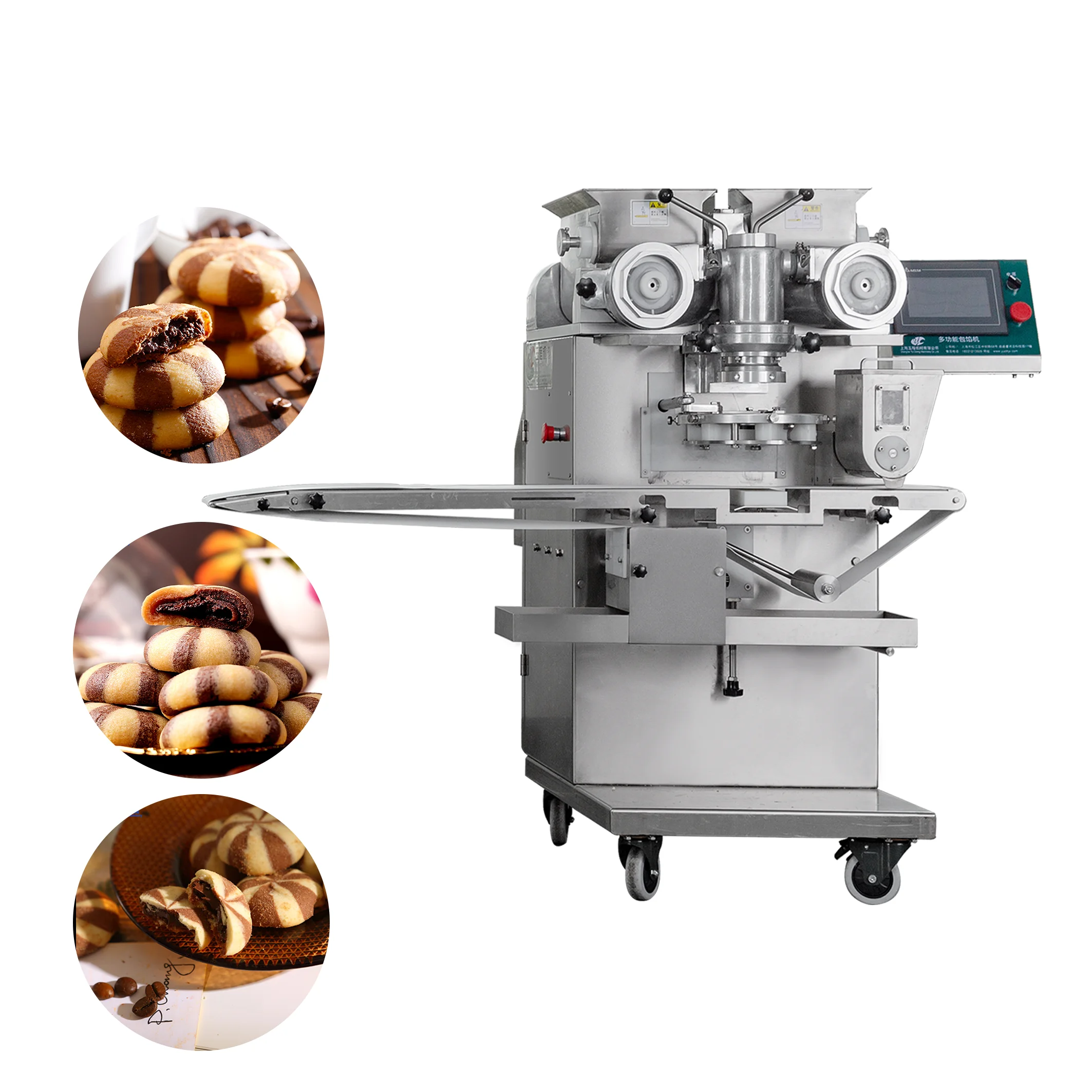 Automatic Chocolate Filled Cookie Making Machine Commercial Cookies Maker for Food Factory