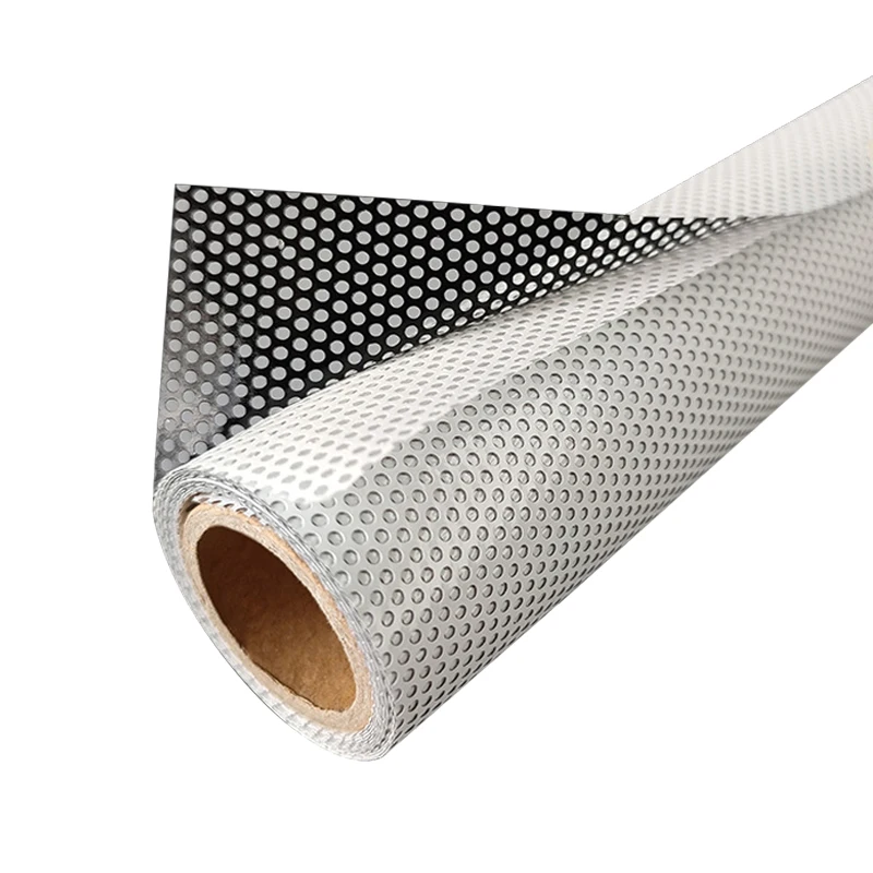 custom printed contra vision/one way vision film for car rear window sunshade one way vision window screen mesh