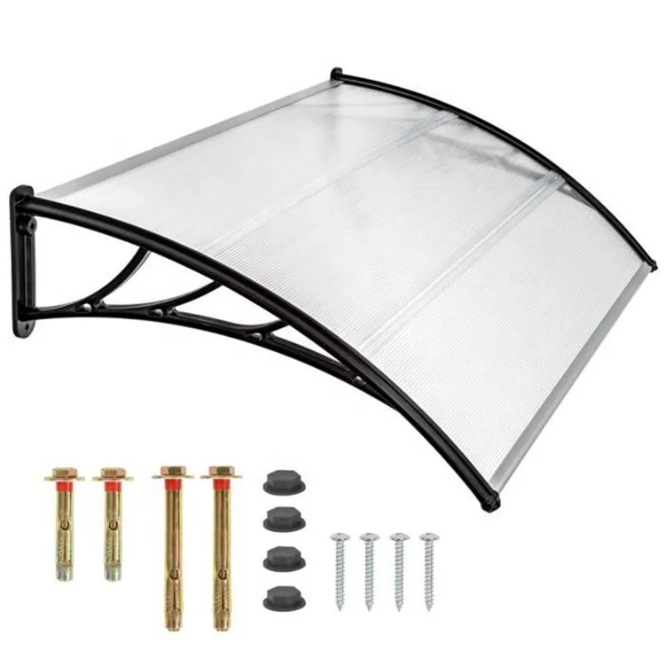 Front door decoration home using wholesale solid  polycarbonate window rain shelter awning