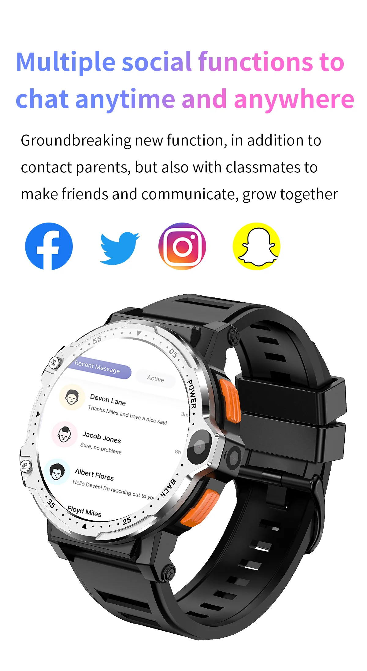 VALDUS 4G Android Smart Watch Phone Mobile Call Sim Card S9 S8 Ultra 4G GPS WIFI Dual Video Camera Men PG999 Round Smartwatch