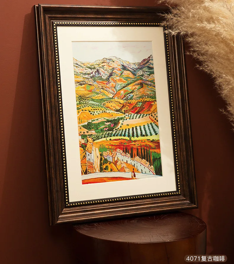 Wholesale Custom Vintage Photo Frame 6-10 inch A4 for Table Wall Home Deco High Quality Elegant Picture Frame For Souvenirs