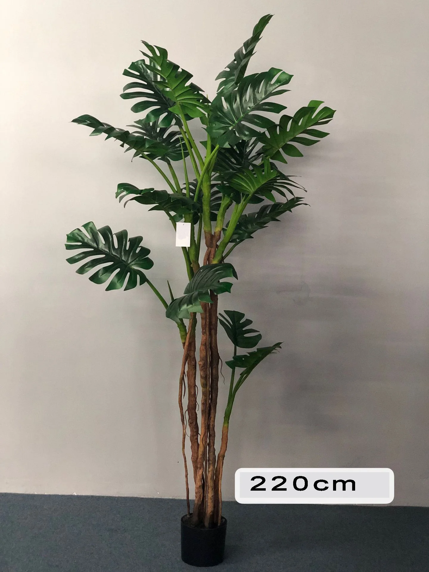 Garden Jungle Decoration Plastic Artificial Palm Trees Bonsai Philodendron Tree For Home Decor
