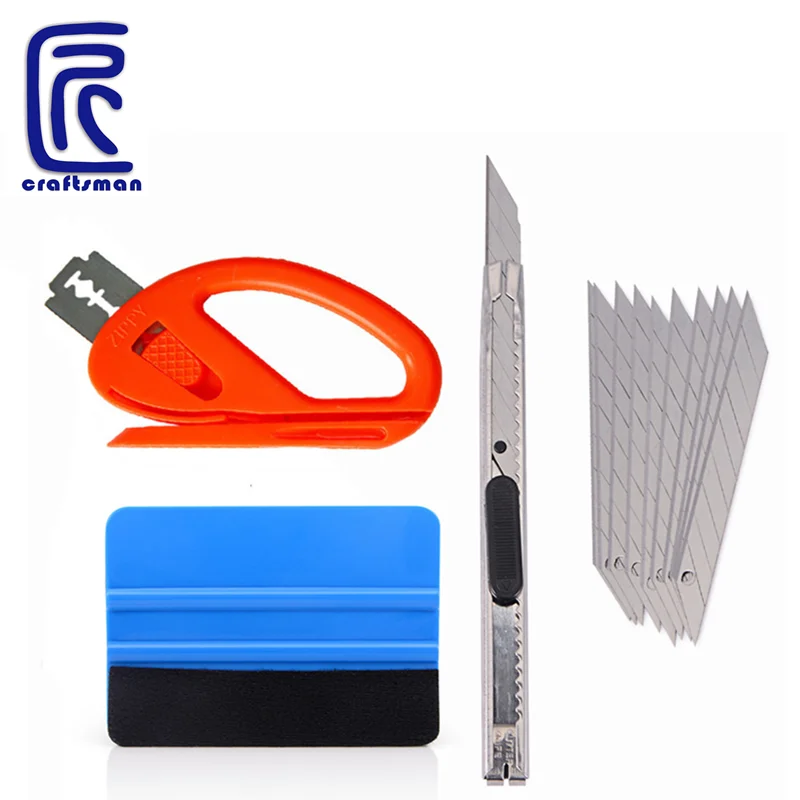 4pcs Car Automotive Window Vinyl Film Wrap Application Installation Vehicle Tinting Tools Kit Set Car Styling Auto Accessories