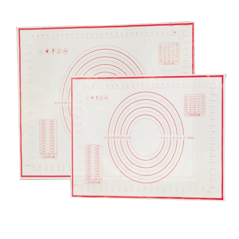 Environment protection  cooking silicone pastry baking mat permanent non-stick set for dough rolling  baking mat