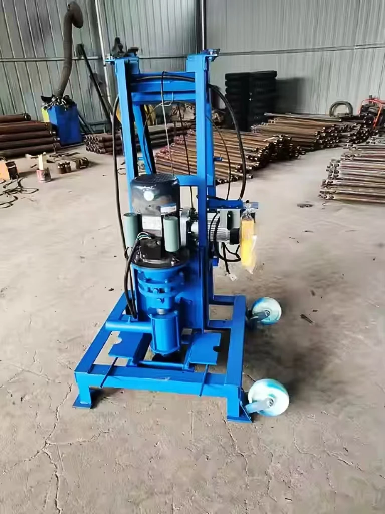 Hot Selling QT-80 Mini Construction Drilling Machine Small Folding Design New Condition for Farms 1 Year Warranty