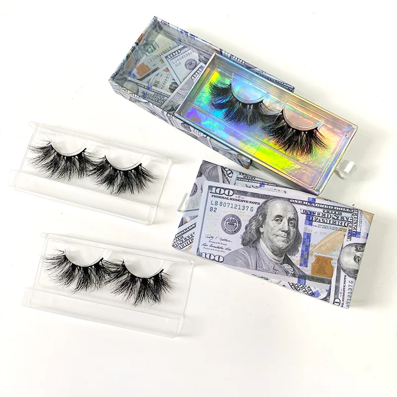 
Private Label Mink Lashes 100% Real Lightweight And Dramatic Strip 25mm Mink Eyelash With Vendor 