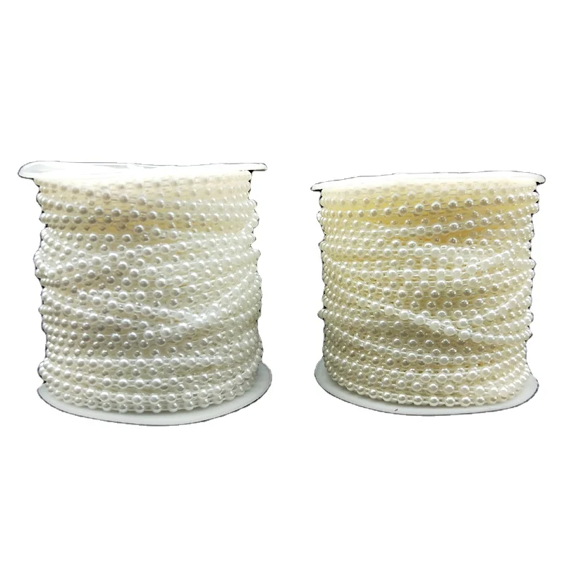 Rolls Of Semicircle Pearls abs Plastic Beads String Garment Accessories Plastic Beads Chain Roll