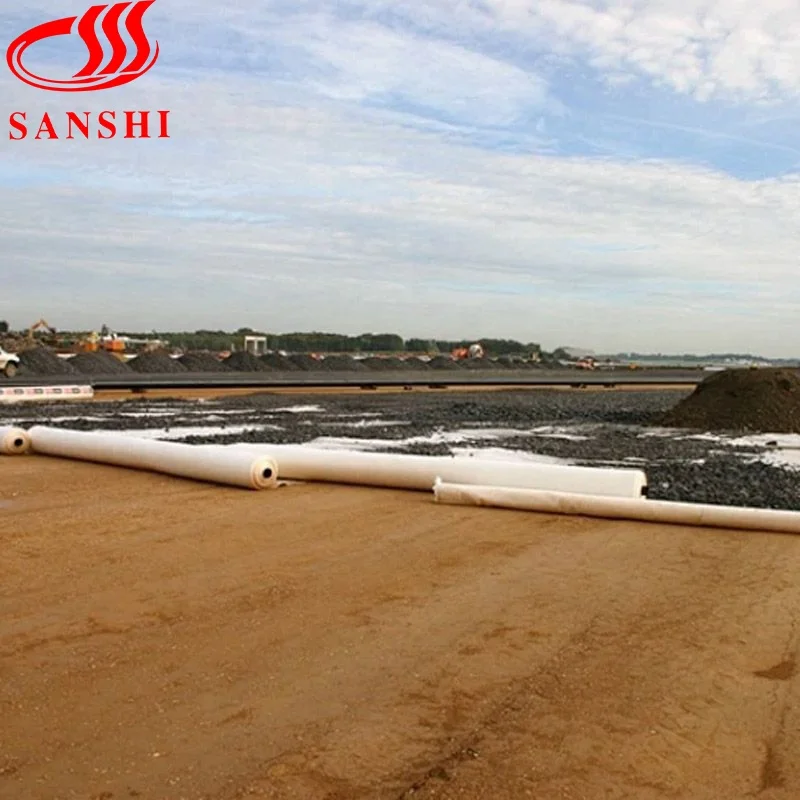 Fujian China Black PP Unwoven geotextile Black geotextile Non Woven geotextile/polypropylene Nonwoven Geo Textile