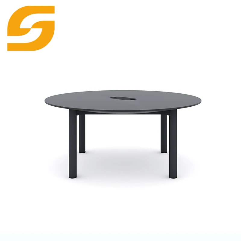 Ergonomic Stainless Steel Base Legs Assembly Wooden Top Table Office Studying Reception Executive Desk