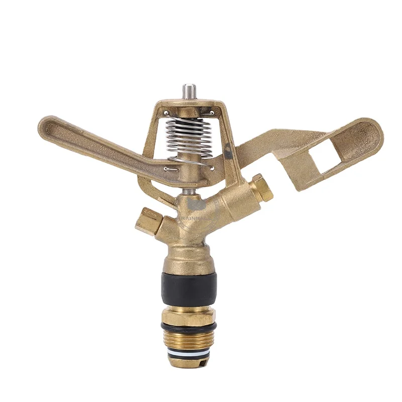 Quality 360 Degree 3/4 Male Thread Metal Rain Gun Sprinkler Lawn Irrigation Impact Sprinkler Big Rain Gun Sprinkler