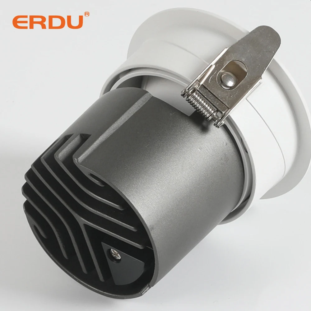 ERDU Trimless Led Downlight Recessed Ceiling Pot Light 100-120v Spotlight Downlight 6w 9w 12w 18w 24w 30w Metal Downlight