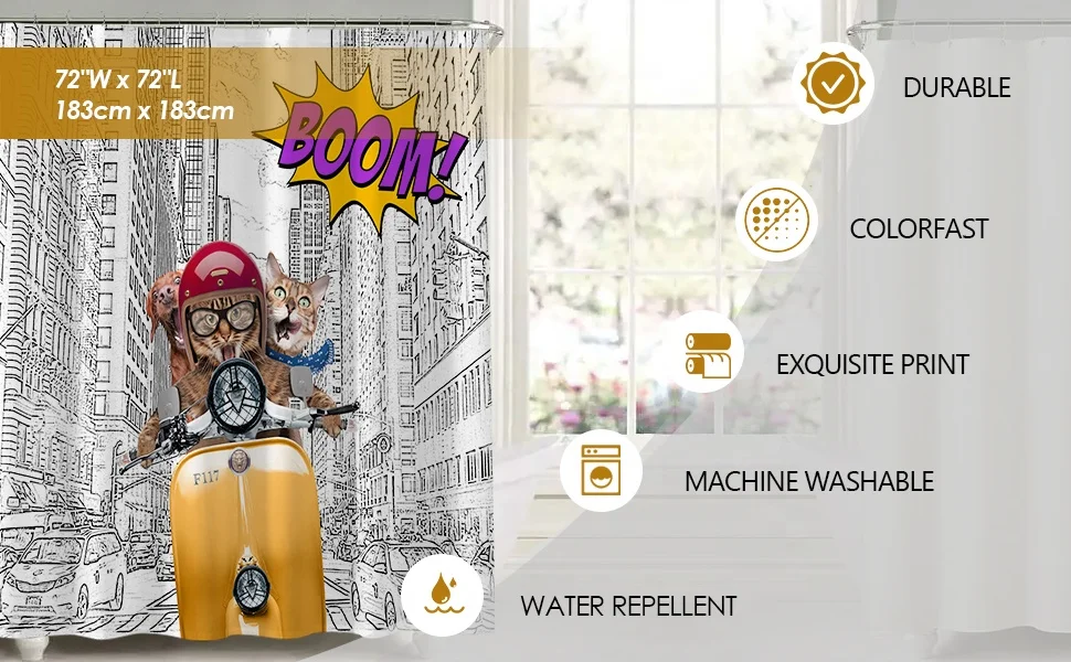 ALPHA TEXTILE Cortina de bano bathroom curtains shower set shower curtain print beach shower curtain customized