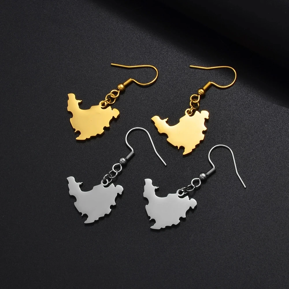2CM Stainless Steel Sint Maarten and Saint-Martin Earrings Saint Martin Jewelry For Women Girls