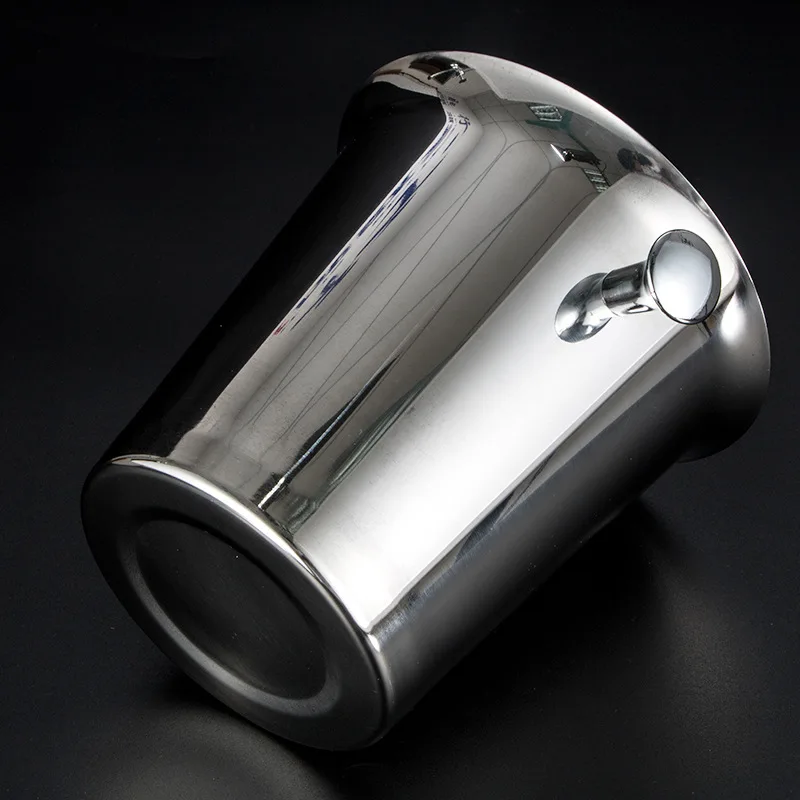 Stainless Steel Beer Wine Champers Ice Buckets Beverage Tubs Set w/o Ice Wine Cooler Bucket Rack For Parties