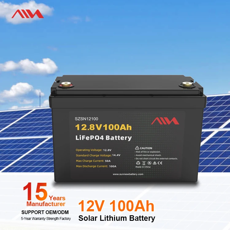 Гибридный солнечный инвертор LiFePo4 батарея 12 В 50AH 100Ah 280Ah Bluetooth IP65 водонепроницаемая перезаряжаемая солнечная с глубоким циклом