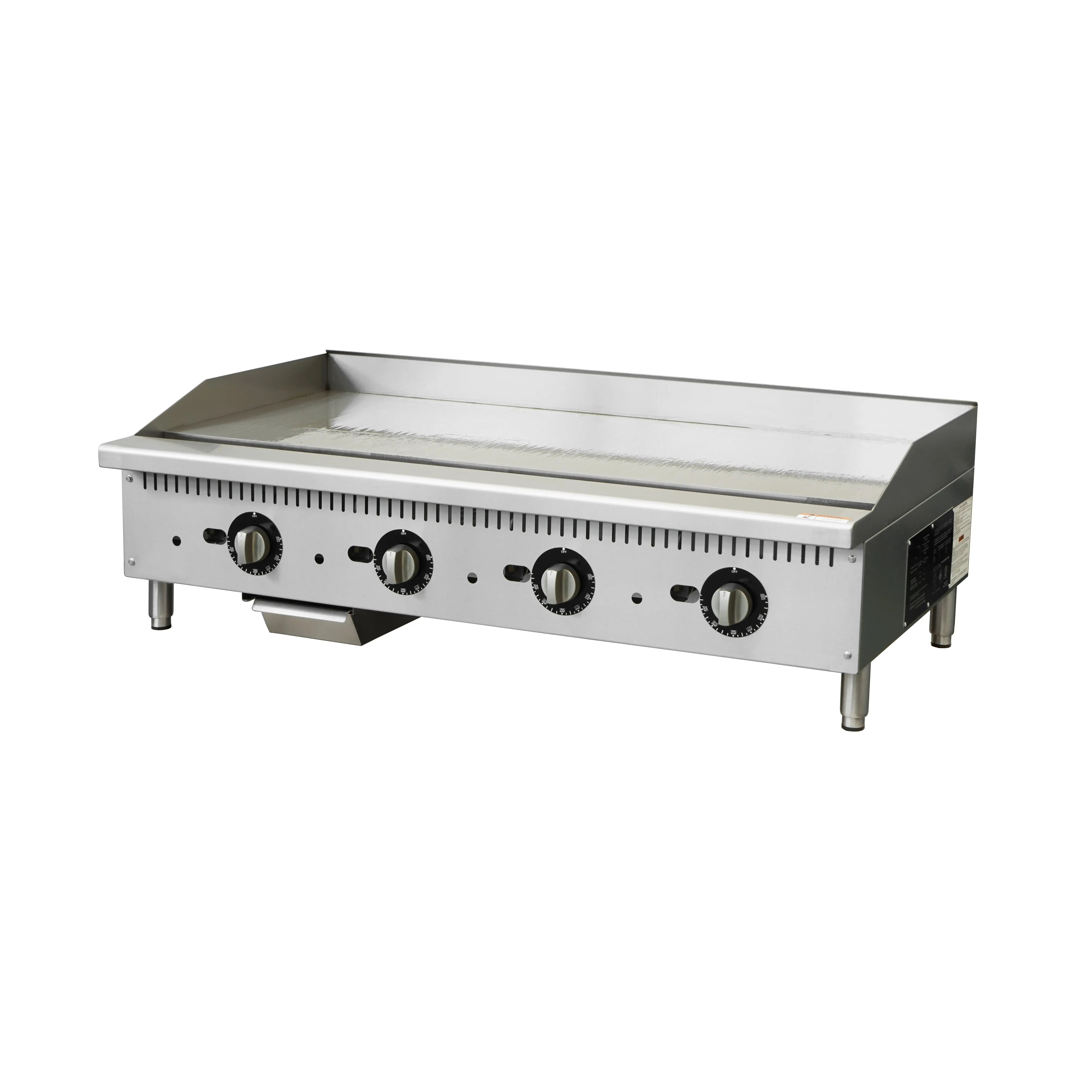Portable Street Food Griddle And Fryer Combination Machine Commercial Fryer And Griddle Combine Machine