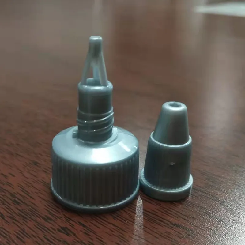 18/410 20/410 24/410 Black  Plastic Long Nozzle Dropper Cap Twist Open Dispensing Bottle Cap