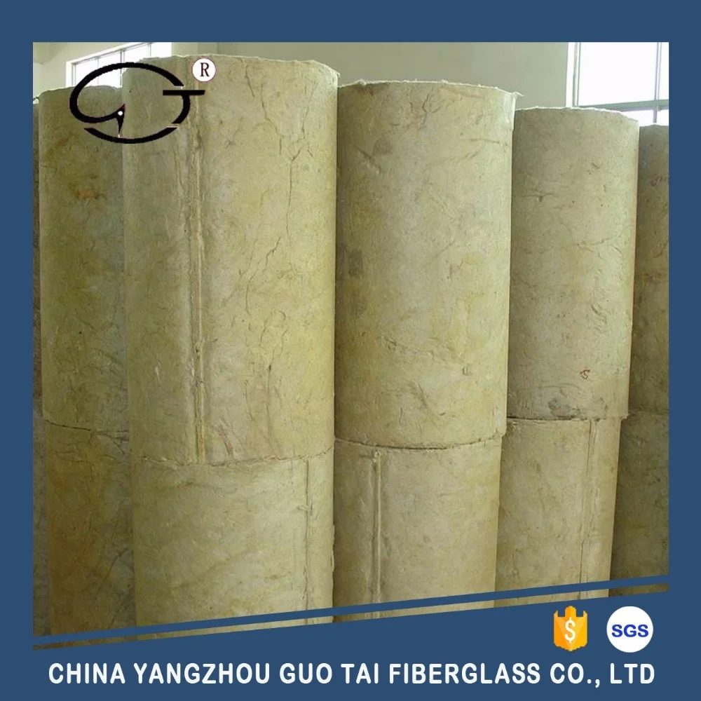 Waterproof Rock Wool Pipe for thermal  insulation