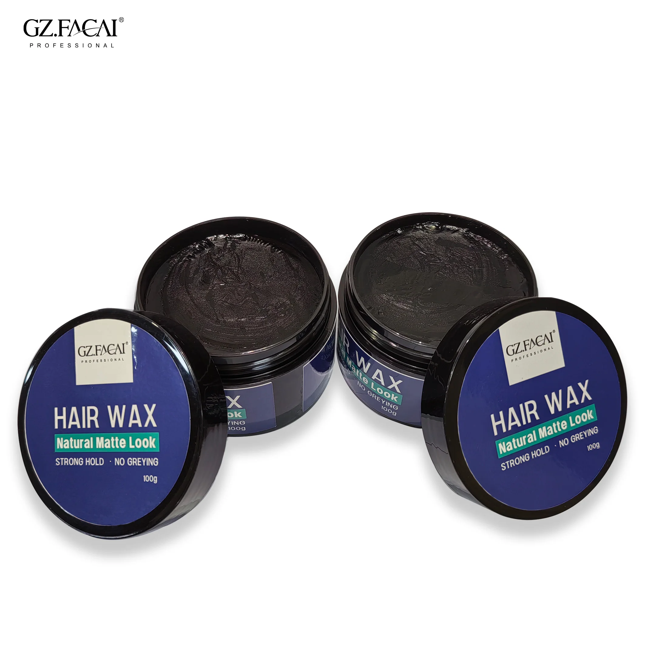 Low MOQ Private Label Alcohol Free Fashion Hair Best Fashion Clay Gel Pomade Men Styling Hair Wax For Hair 100g