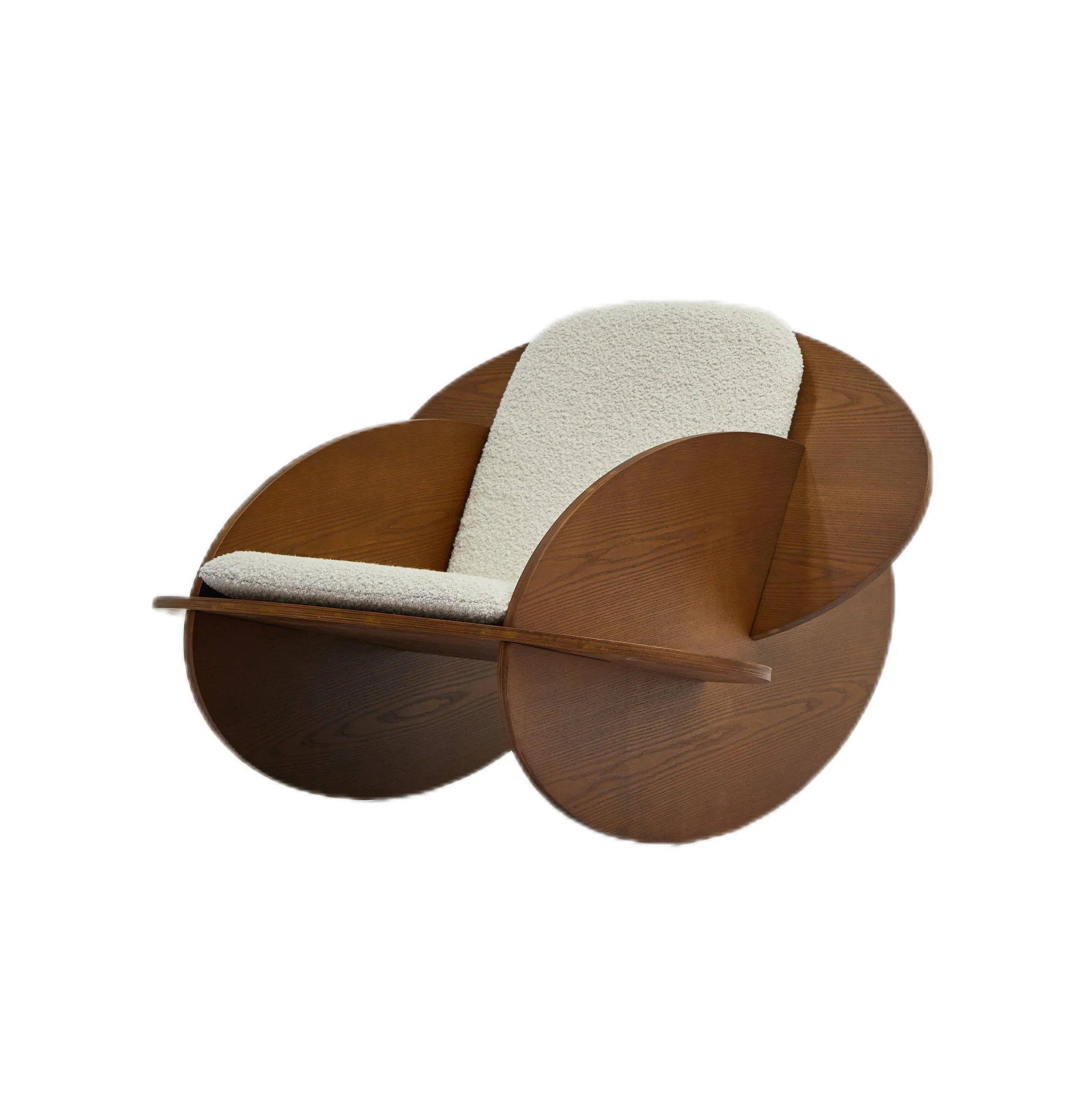 Fashionable Lazy Rocking Chair Small-Dimensioned Disassemble Leisure Chair Villa Hotel Living Room good price Revolving Chair