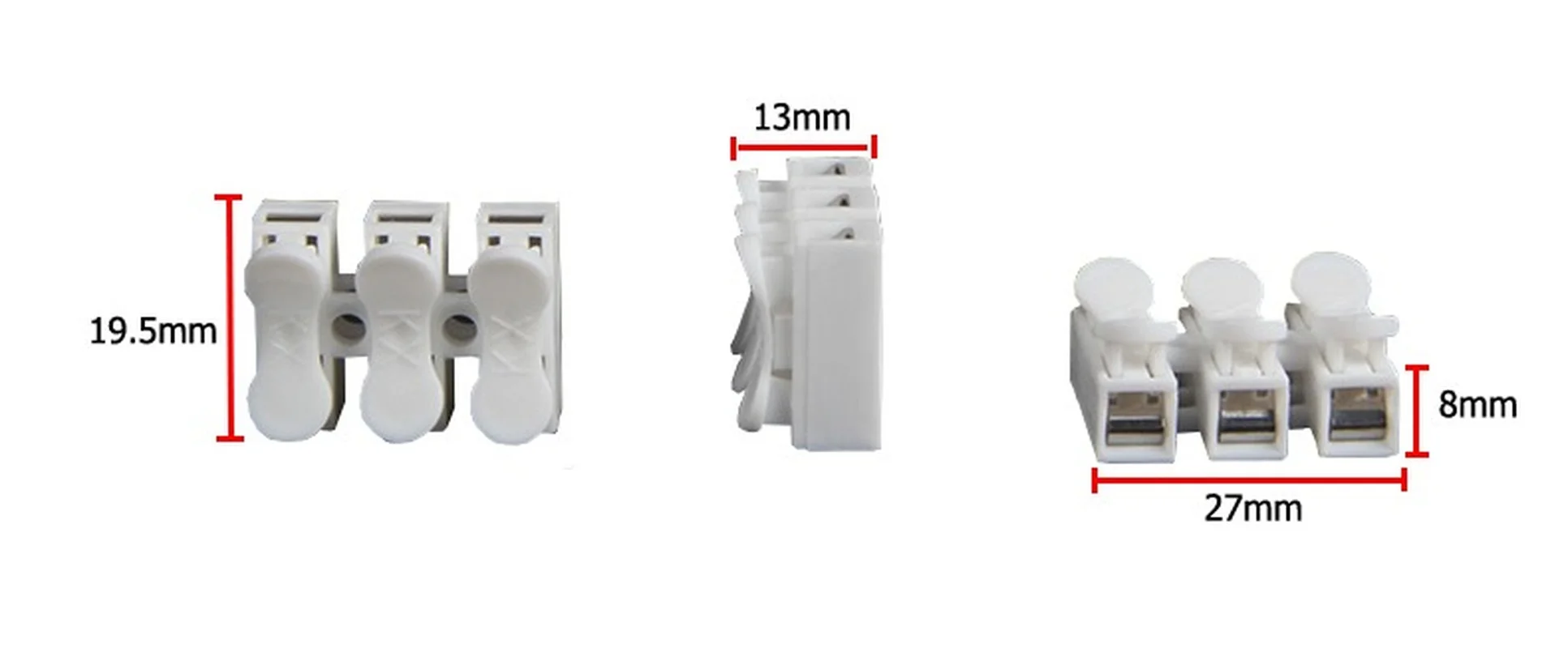 OEM 30/50PCS 2 3 Pins Electrical Cable Connectors Quick Splice Lock Wire Terminals Lamp connection