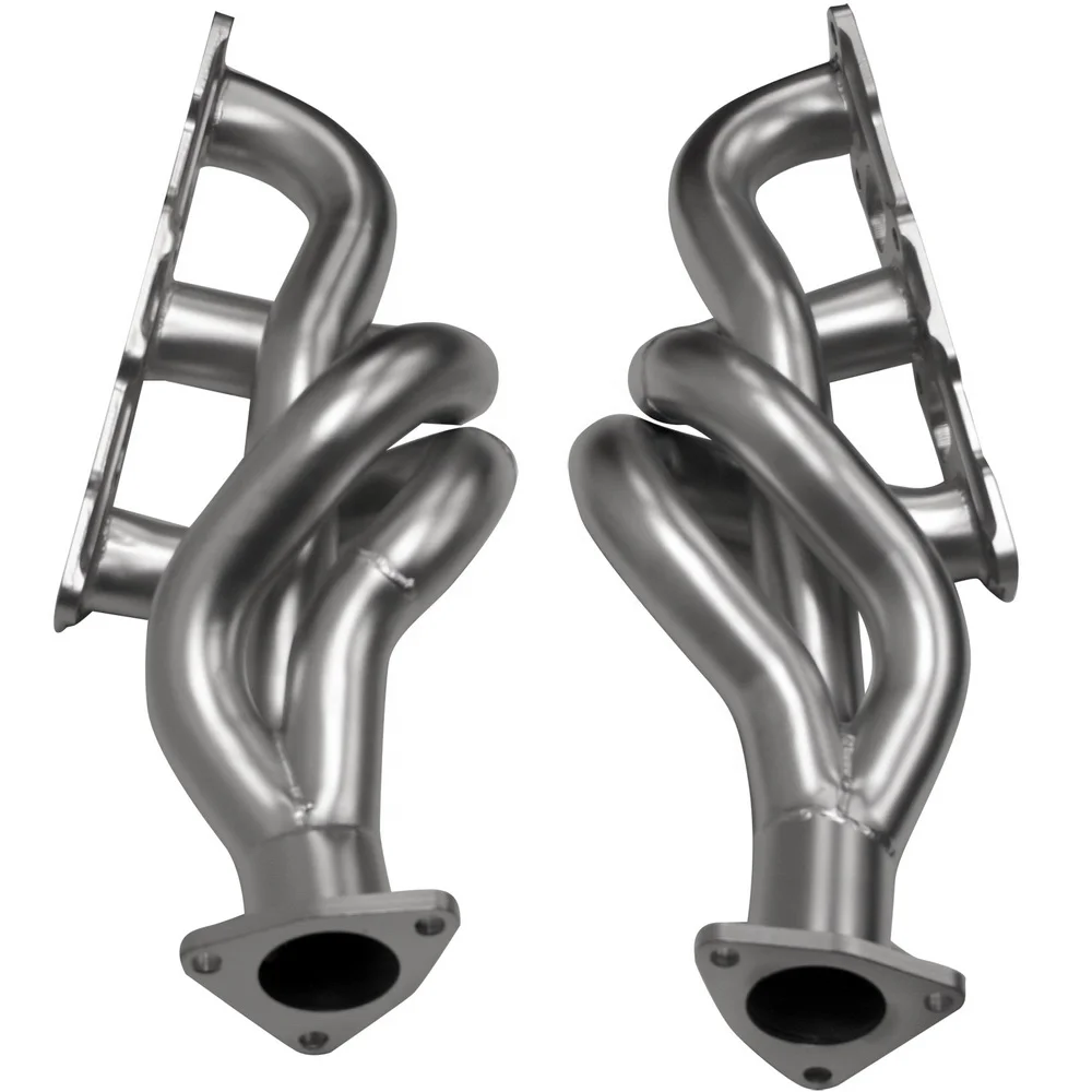 3-into-1 design 409L material Performance exhaust Header Manifold with grinding wheel brushed surface