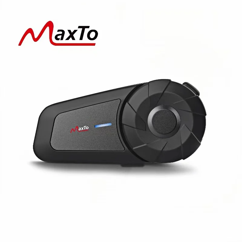 MAXTO Motorcycle Helmet Bluetooth Intercom Earphones for Two 800 meter Intercom with Music Sharing Helmet Bluetooth Earphones