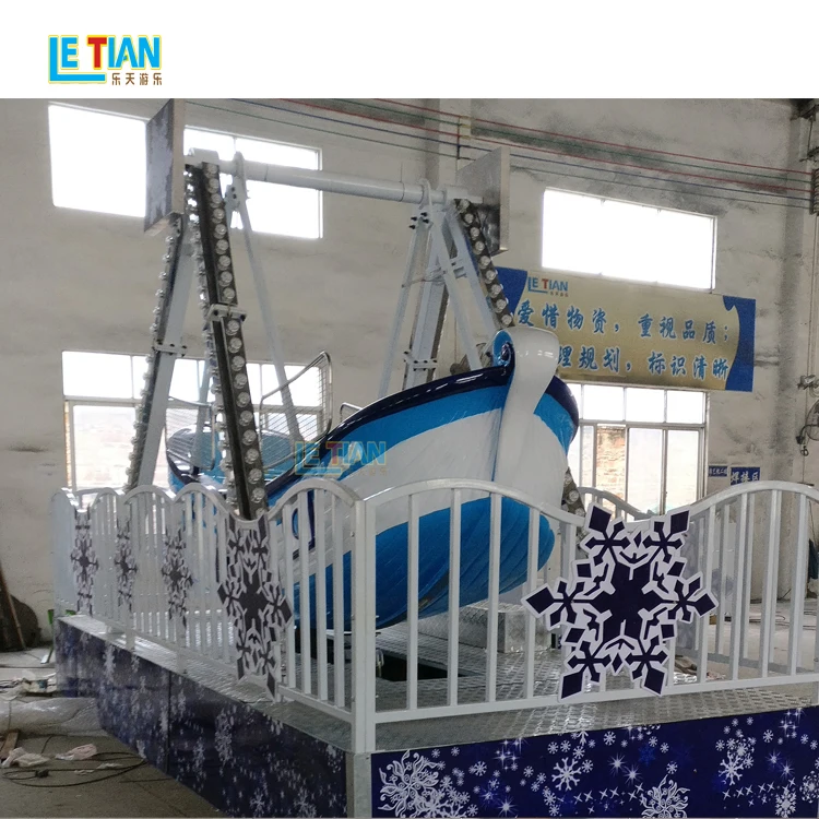 Fun fair children outdoor swing boat viking ship amusement park attractions pirate ship