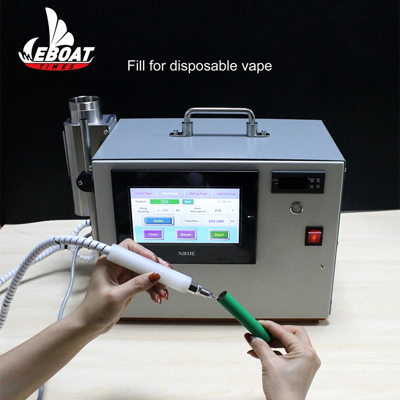  Eboattimes Оптовая полу автоматическая TF-M CBD масло 510 vape ручка жидкостная машина