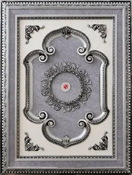 New Design Rectangle European Ceiling Pattern Led PS Artistic Decorative Ceilings