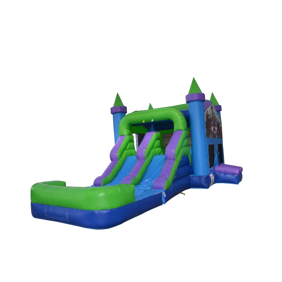 Interesting inflatable water slide for kids candy shop bounce house baby bounce house 8x8