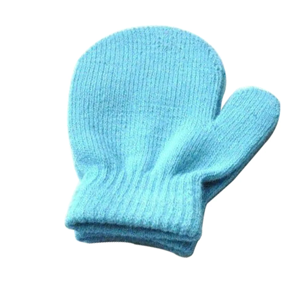 High Quality Winter Warm Children Acrylic Knitted Mittens Winter Gloves