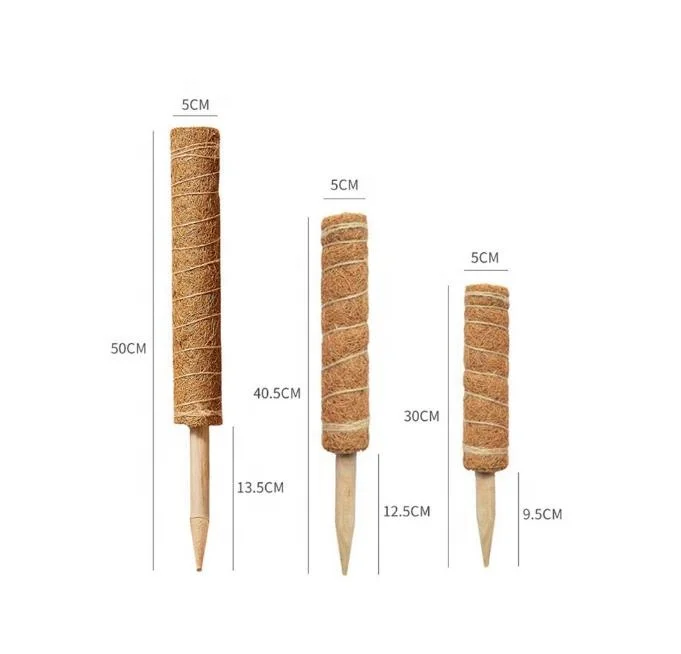 Garden Plant Support  Climbing Thicken Coco Totem Stick Moss Pole