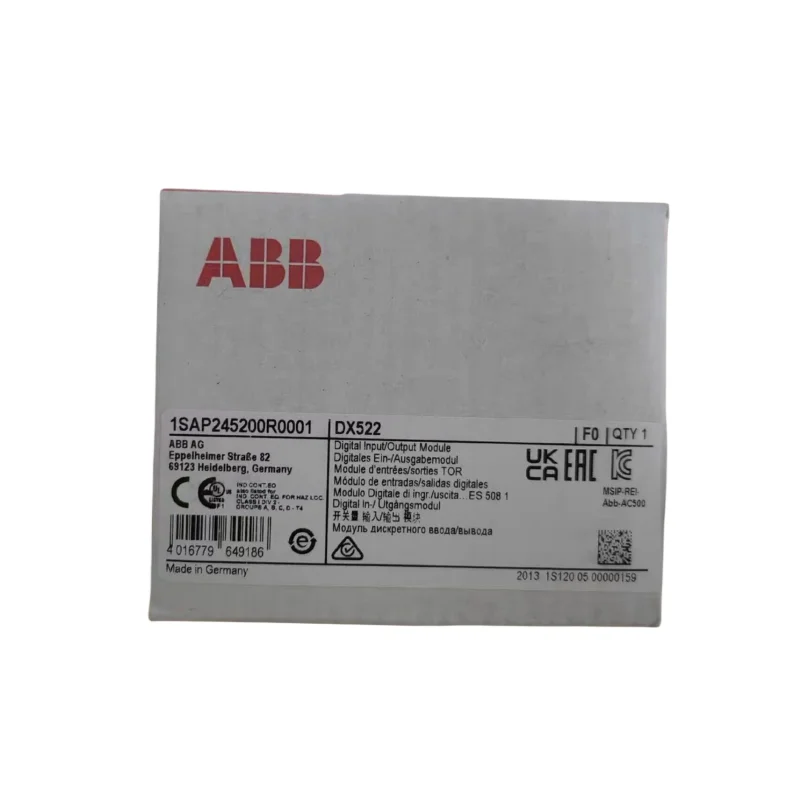 1 шт. ABB DX522 Переключатель входного/выходного модуля 1SAP245200R0001 DX522